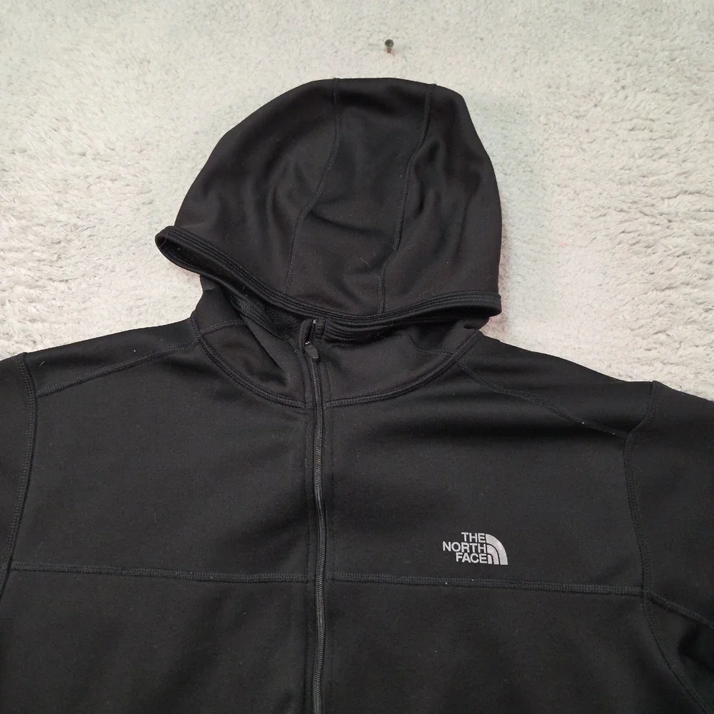 North Face Hoodie Mens L Black Full Zip Surgent Outdoor Jacket Gorpcore Hiking